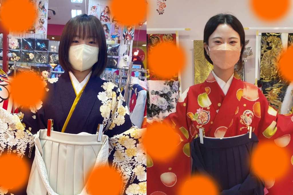 TAKAZEN神戸店　袴　卒業式　イマドキ　前撮り　赤色　古典