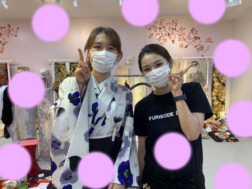 TAKAZEN　神戸　卒業式　イマドキ　袴　コーディネイト