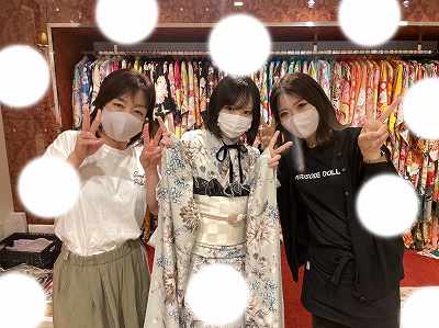 【TAKAZEN梅田本店】♡23日　くすみカラー袴＆お振袖姫ちゃん♡