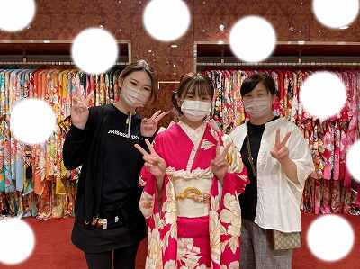 成人式 ピンク 梅田
