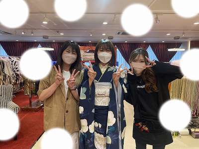 ヴｨンテージ　くすみ　振袖レンタル