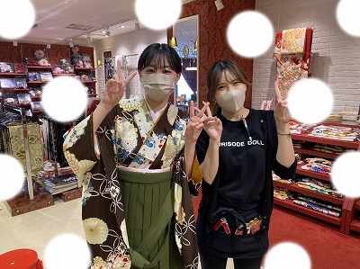 卒業式 袴 かわいい