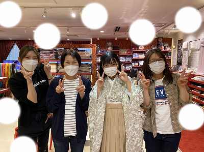 くすみ　袴　梅田