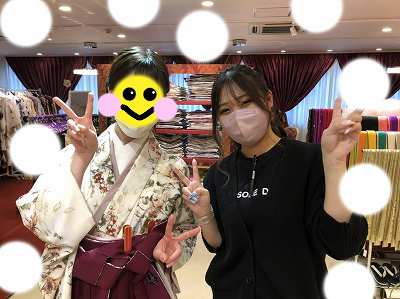 くすみ　袴　梅田