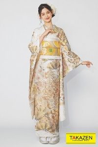 今っぽい古典柄　振袖レンタル