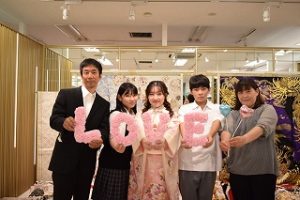 家族で前撮り　振袖
