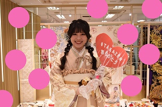 前撮り　振袖　撮影会　イマドキ　くすみカラー　ピンク