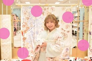 くすみ　水色振袖