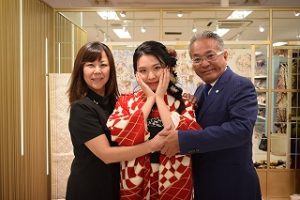 レトロ　フリル　振袖レンタル