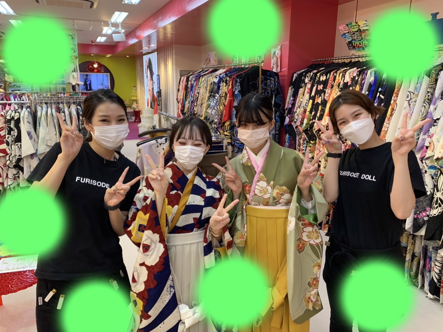 TAKAZEN神戸店　袴　イマドキ　カワイイ　コディネート