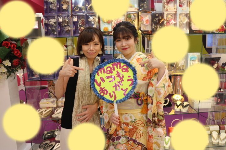 TAKAZEN神戸店　前撮り撮影会　古典　オレンジ　黄色　カワイイ