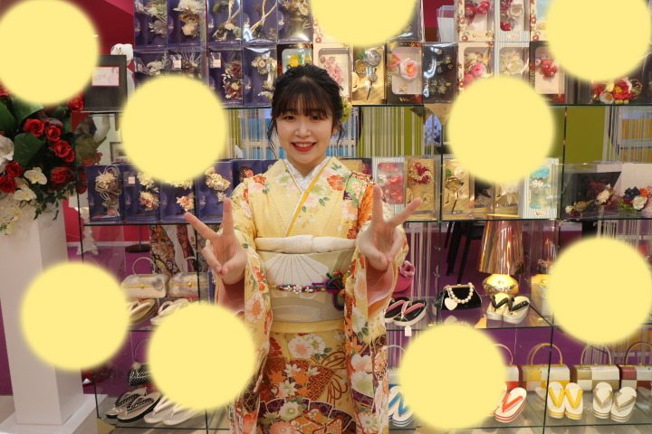 TAKAZEN神戸店　前撮り撮影会　古典　オレンジ　黄色　カワイイ
