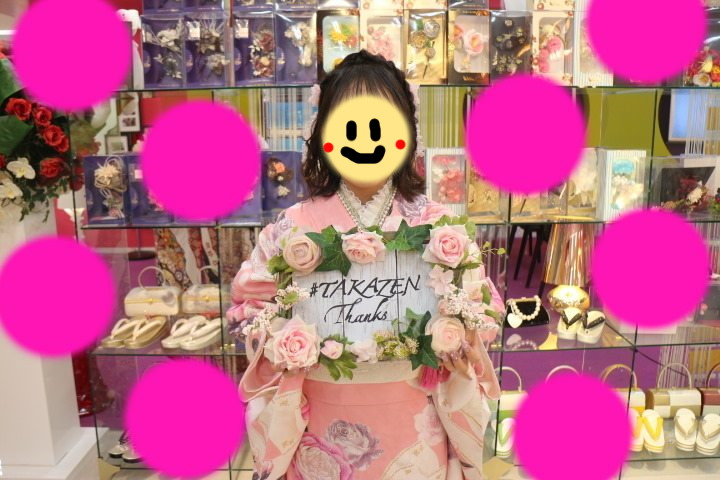 TAKAZEN神戸店　前撮り撮影会　イマドキ　カワイイ　ヘップバーン　ピンク