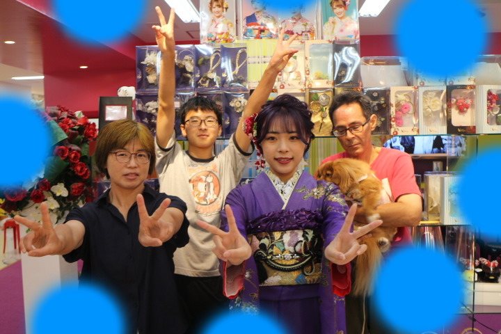 TAKAZEN神戸店　前撮り撮影会　イマドキ　カワイイ　コディネート 振袖レンタル