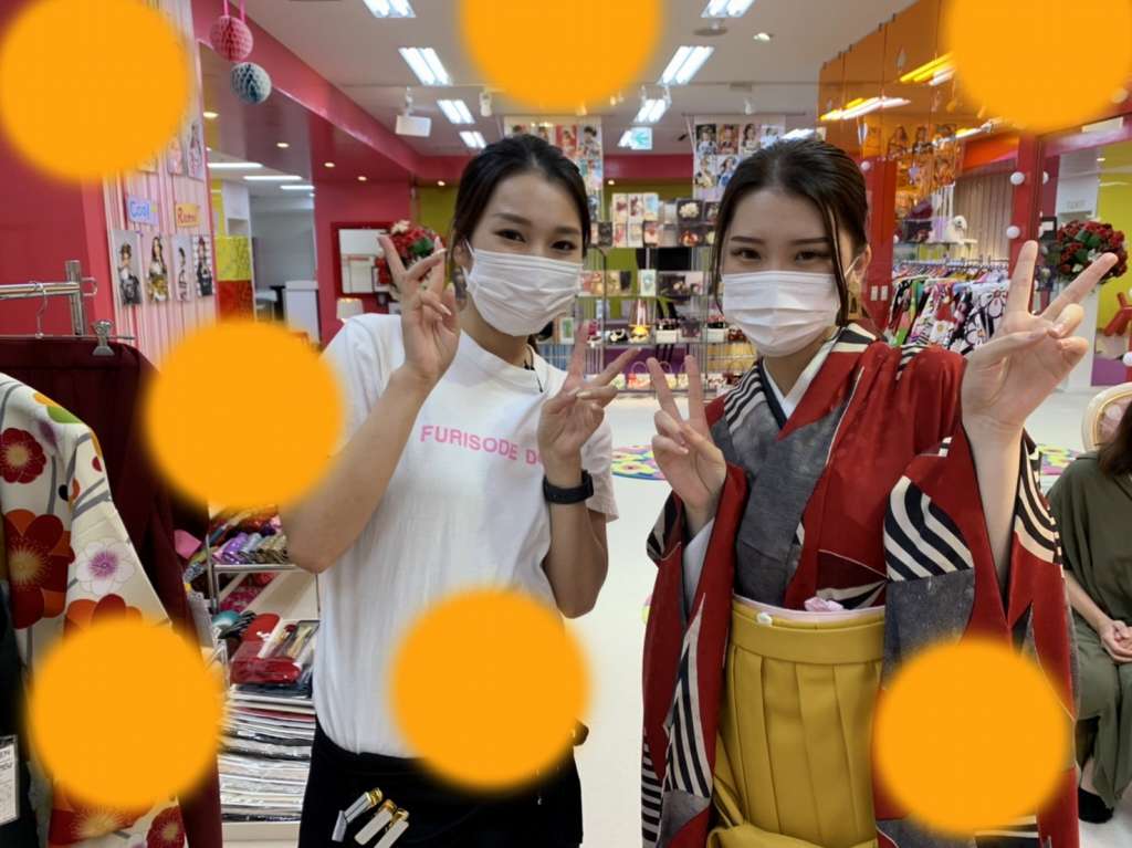 TAKAZEN神戸店　袴　イマドキ　カワイイ　コディネート