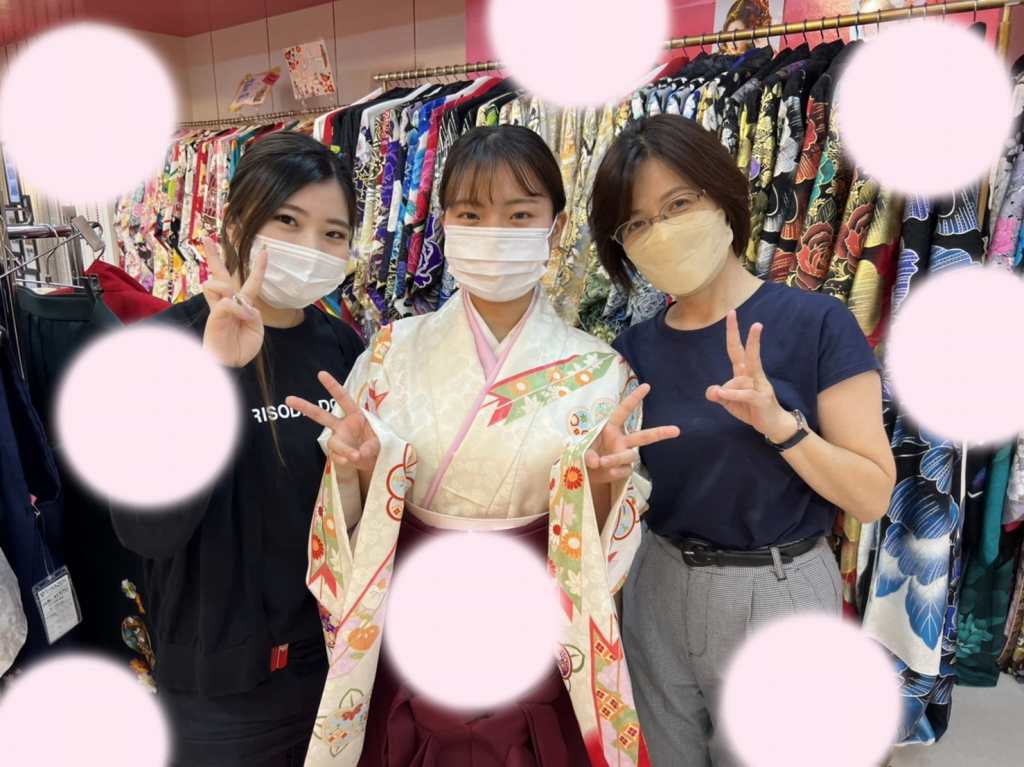 TAKAZEN神戸店　袴　イマドキ　カワイイ　コディネート
