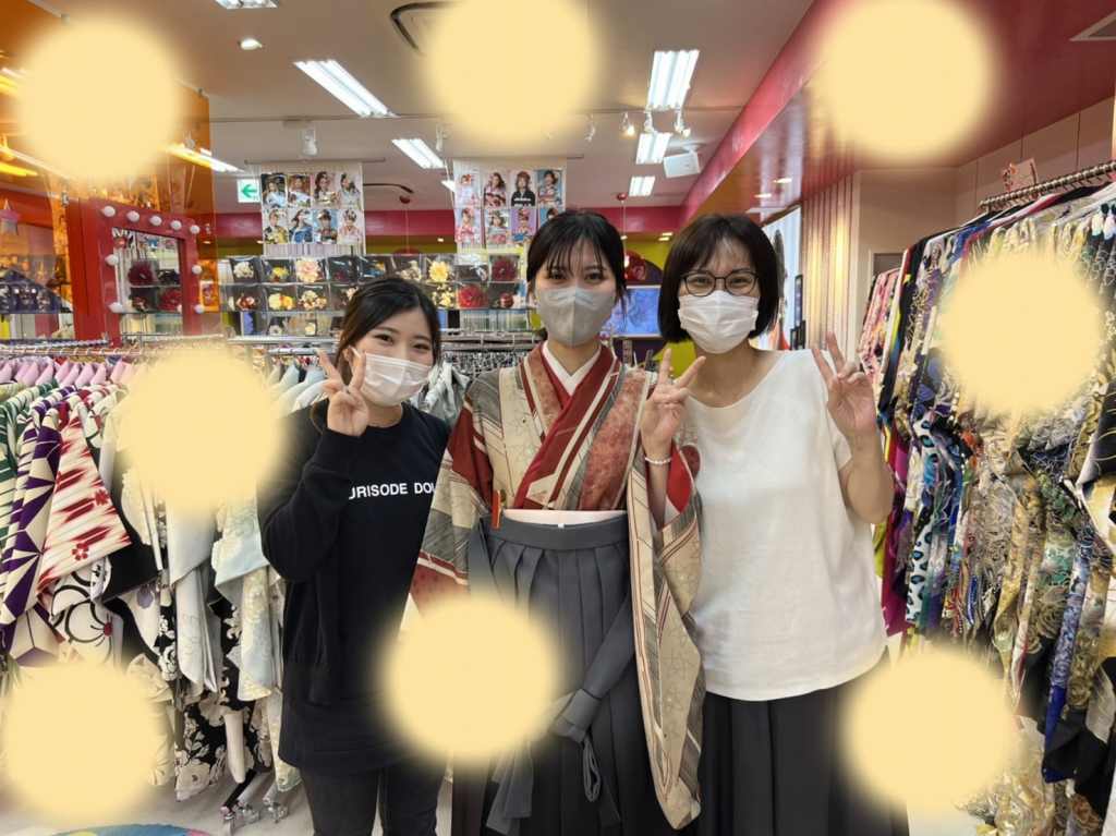 TAKAZEN神戸店　袴　モダン　イマドキ　カワイイ　コディネート