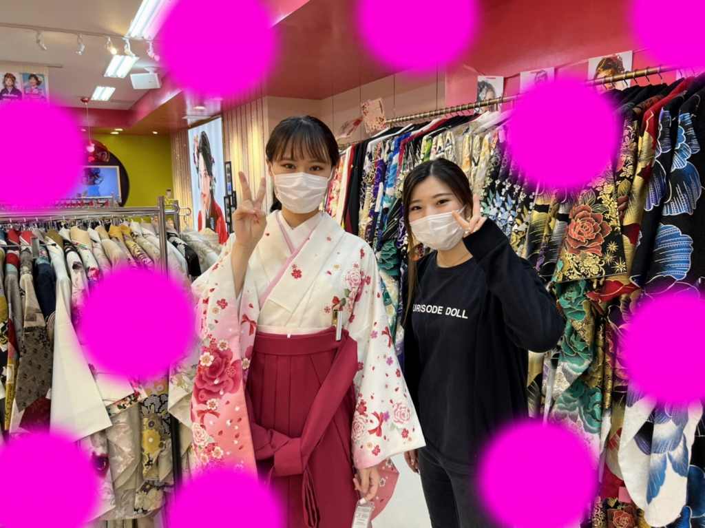 TAKAZEN神戸店　前撮り撮影会　イマドキ　カワイイ　コディネート　袴レンタル