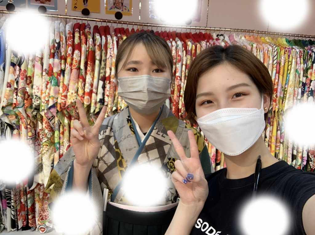 TAKAZEN神戸店　袴　卒業式　イマドキ　カワイイ　コディネート