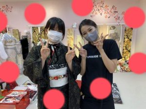 TAKAZEN神戸店　前撮り撮影会　イマドキ　カワイイ　コディネート　総レース　黒　おしゃれ　リボン