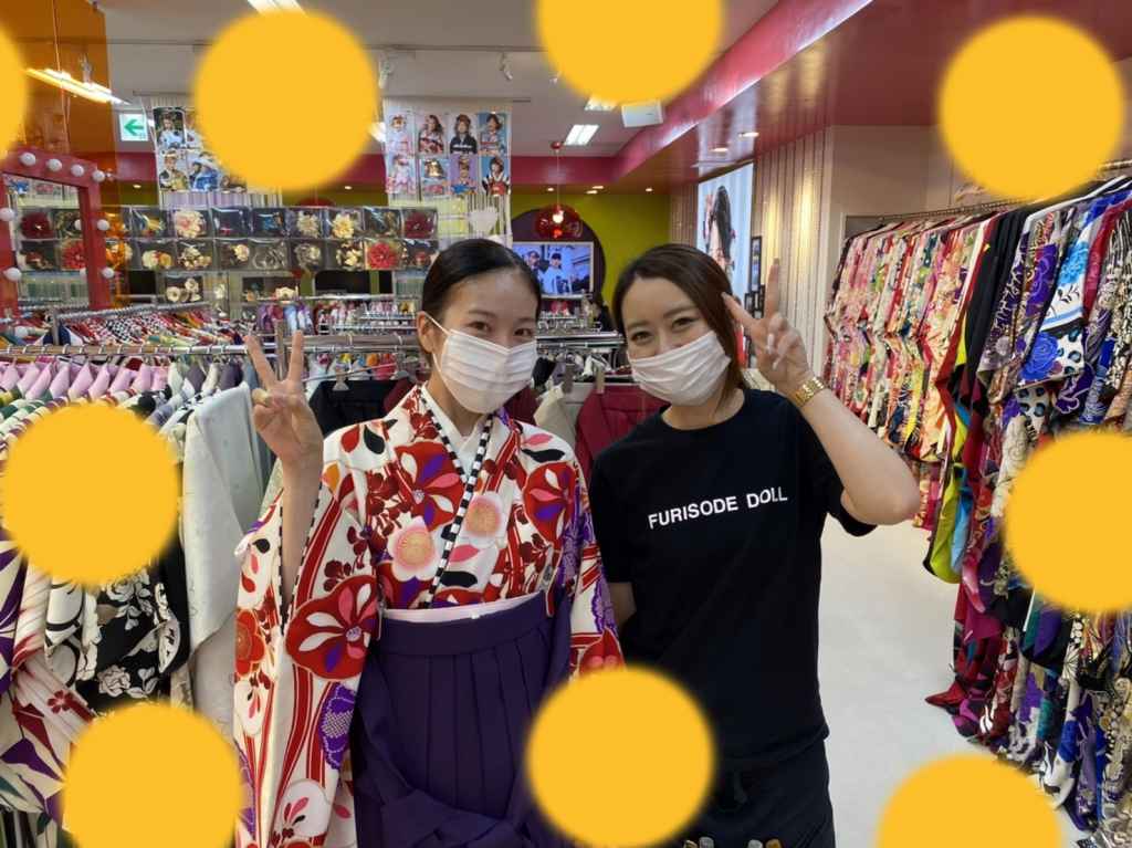 TAKAZEN神戸店　袴　コーディネイト　レトロ　オシャレ