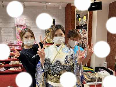 成人式　前撮り　梅田