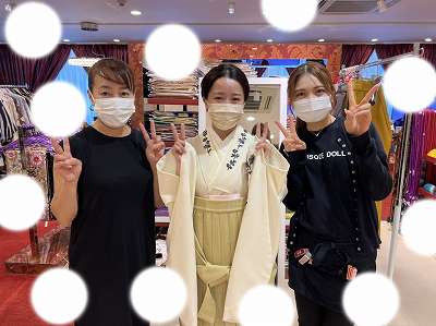 卒業式 袴 くすみカラー