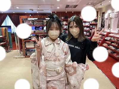 ヴｨンテージ　くすみ　振袖レンタル