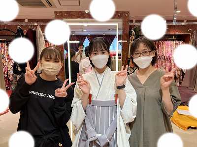 卒業式　袴　くすみ系