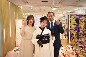 レトロ　フリル　振袖　前撮り