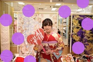 赤地振袖　振袖レンタル