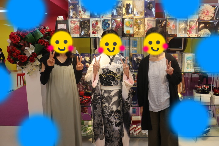TAKAZEN神戸店　前撮り撮影会　イマドキ　カワイイ　コディネート シンプル　振袖レンタル