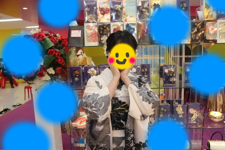 TAKAZEN神戸店　前撮り撮影会　イマドキ　カワイイ　コディネート シンプル　振袖レンタル