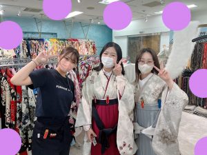 袴レンタル　くすみ　卒業式　袴