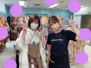 袴レンタル　くすみ　卒業式　袴