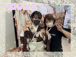 袴　レンタル　奈良　ブラウン