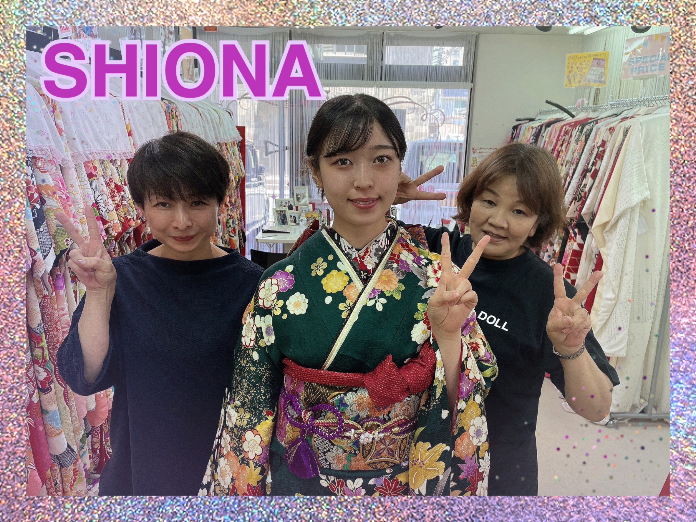 【TAKAZEN奈良店】１１日♡２０２３年成人の古典柄の姫ちゃんと卒業袴のかわいい姫ちゃん♡