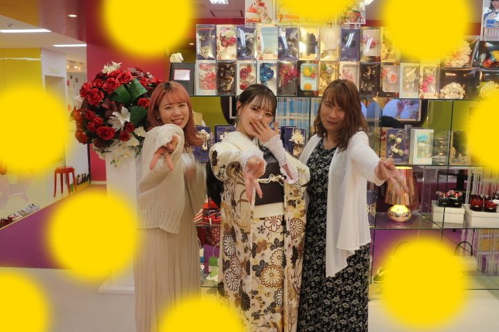 前撮り　振袖　撮影会　かわいい　イマドキ　TAKAZEN神戸店 　振袖レンタル　古典柄