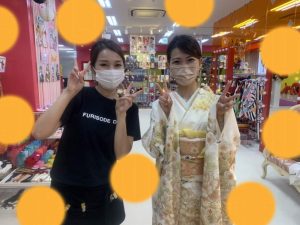 TAKAZEN神戸店　前撮り撮影会　振袖　古典　白　金　顔合わせ　２回目レンタル