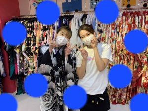 TAKAZEN神戸店　成人式　振袖　　黒　銀　シルバー