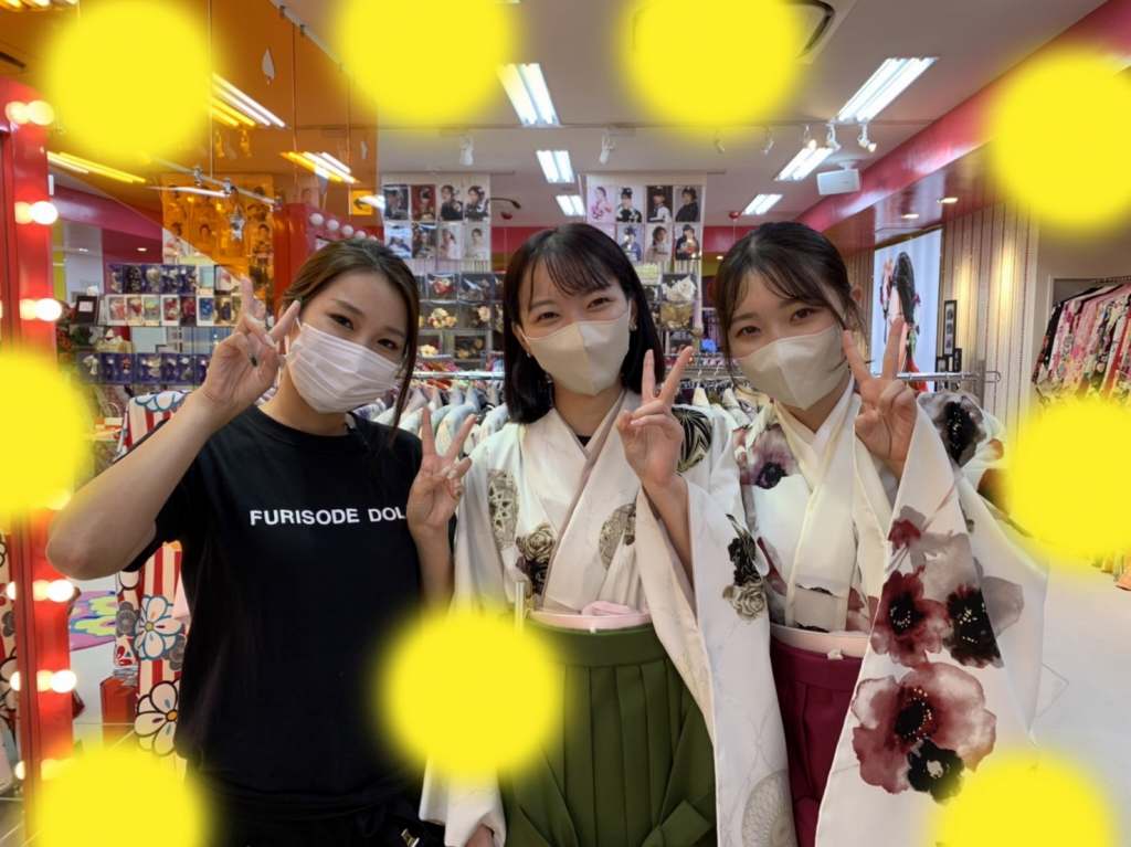 TAKAZEN神戸店　袴　イマドキ　カワイイ　コディネート