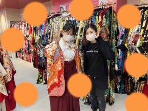 TAKAZEN神戸店　卒業式　袴　古典　赤　かわいい