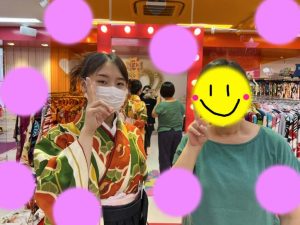 TAKAZEN神戸店　卒業式　袴　レトロ　黒　かわいい