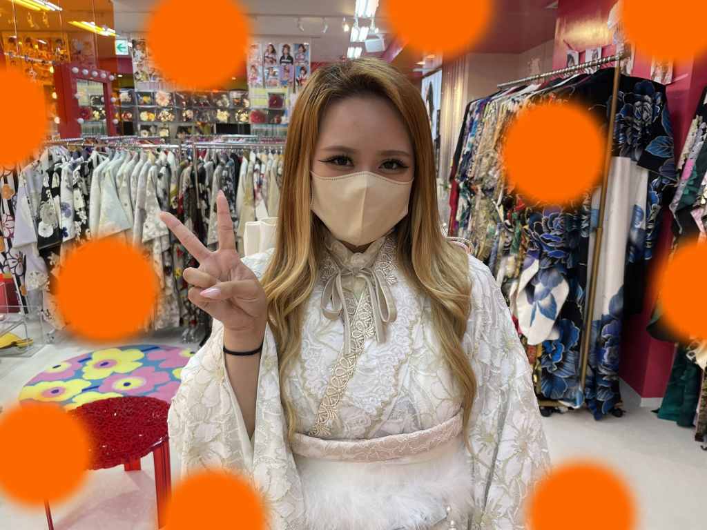 TAKAZEN神戸店　前撮り撮影会　イマドキ　カワイイ　コディネート　くすみカラー　キラキラ　振袖レンタル　レース