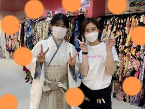 TAKAZEN神戸店　前撮り撮影会　イマドキ　カワイイ　コディネート　袴レンタル　くすみ
