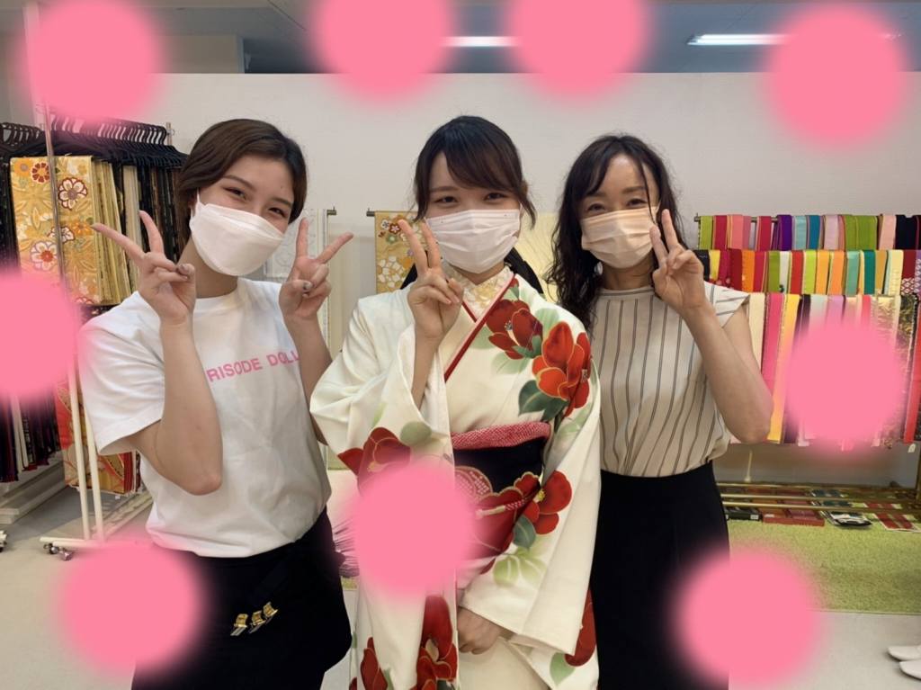 TAKAZEN神戸店　白　椿　イマドキ　カワイイ　コディネート