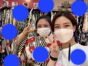TAKAZEN神戸店　袴　卒業式　かわいい　ストライプ