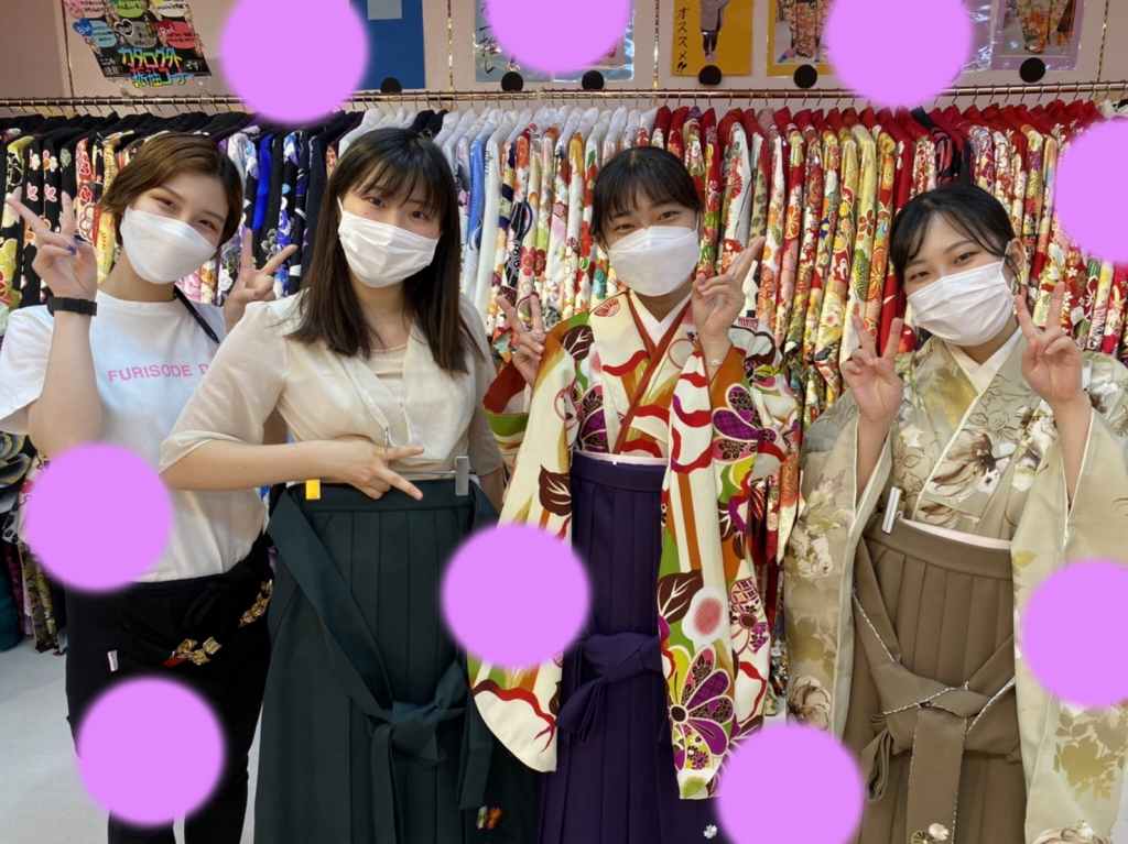 【TAKAZEN神戸店】♡1日　神戸の学生さん達もたくさんご来店中♡レトロやくすみ系のオシャレ袴姫ちゃん♡