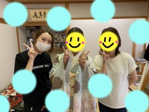 TAKAZEN神戸店　姫路展示会　成人式　振袖　レンタル　水色　上品