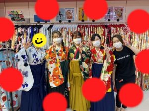 TAKAZEN神戸店　前撮り撮影会　イマドキ　カワイイ　コディネート 　袴　卒業式　神戸　レンタル